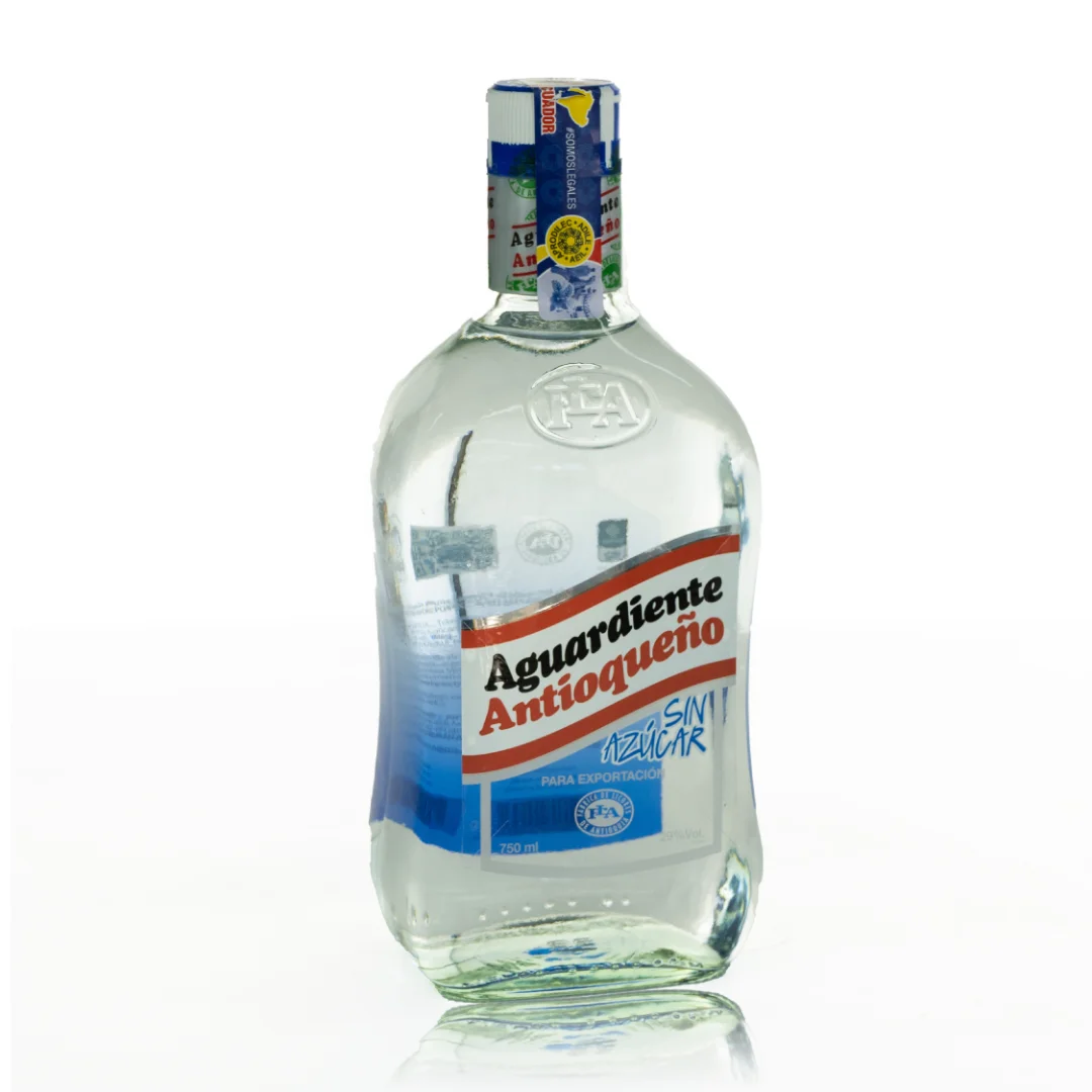 Aguardiente Antioqueño Azul Sin Azúcar