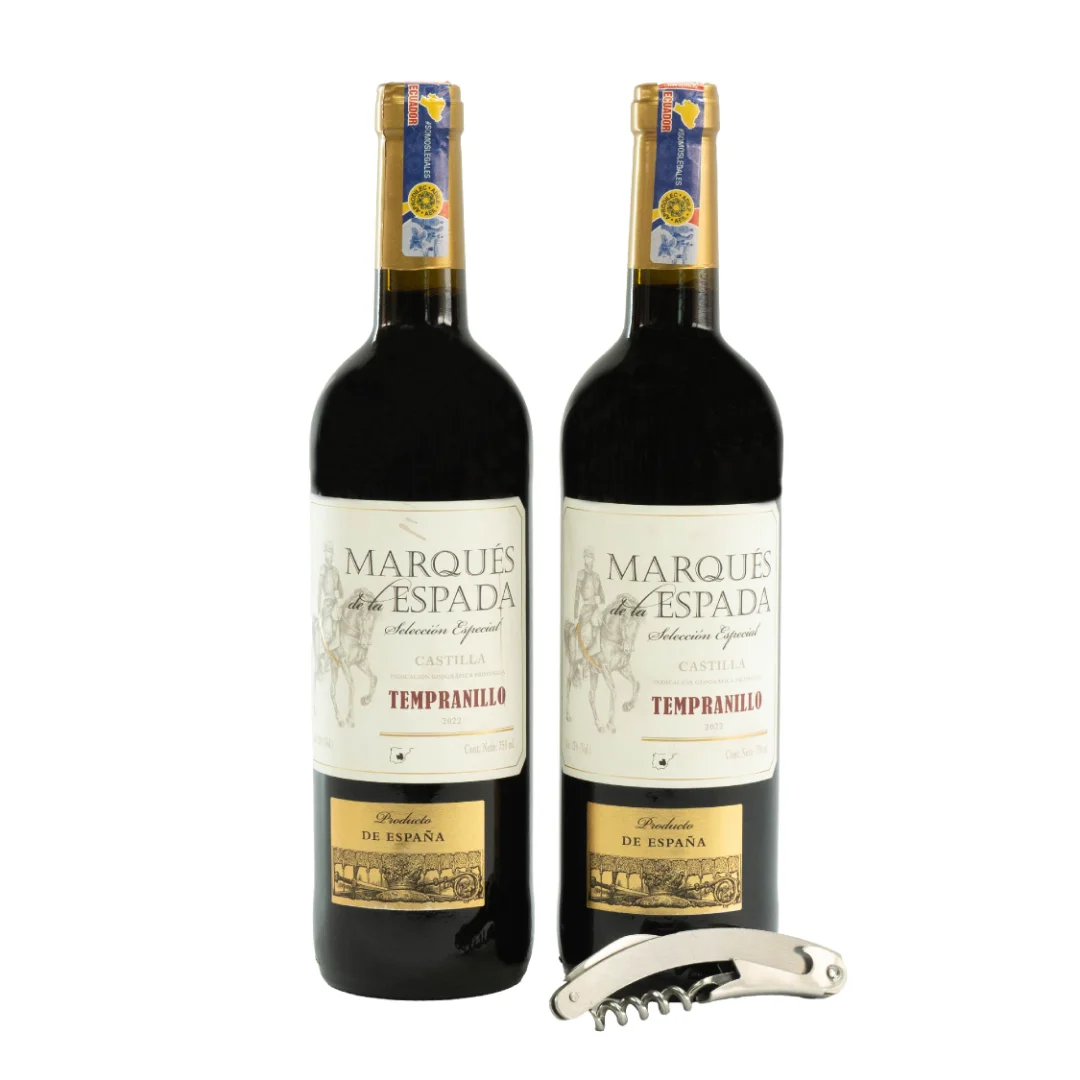 Duo Pack Marqués de la Espada Tempranillo + Sacacorcho